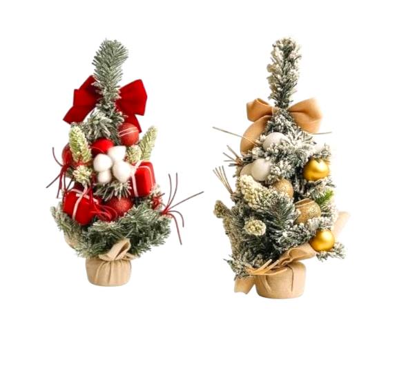 �RVORE NEVADA LUXO DECORADA 40CM